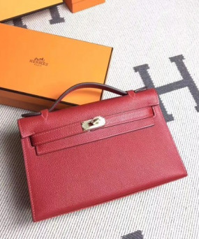 에르메스 미니 켈리백22 루즈그르나 금장 은장 앱송